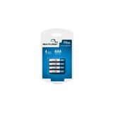 Pilha Recarregável AAA Multilaser CB050 - 1000 mAh - com 4