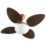 Ventilador De Teto Venti-delta Jet 4 Pás Marrom/cobre 110v