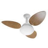 Ventilador De Teto Venti-delta Jet 3 Pás Mogno/branco 110v