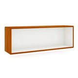 Nicho De Parede Para Quarto E Sala 33x99x24cm Branco E Castanho - Irimar