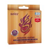 Encordoamento Para Violão Aço Solez 011 8020 Bronze SLAB11