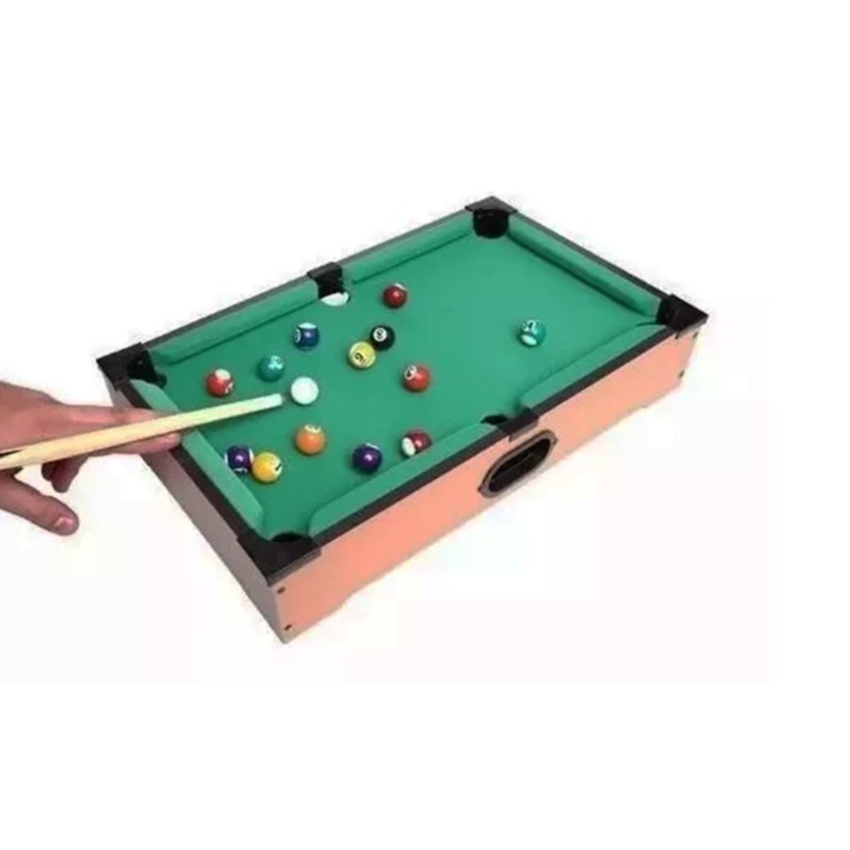 Jogo Mesa Mini Bilhar Sinuca Snooker 69x36x19 cm Completo : :  Brinquedos e Jogos