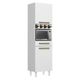 Paneleiro Para  Microôndas Com Garrafeiro Color Plus 2 Portas 1 Gaveta Zanzini