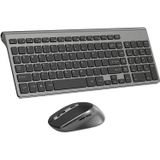 Teclado E Mouse Sem Fio J Joyaccess, 2.4g Ergonômico - Cinza