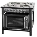 Fogão Industrial Esmaltado a Gás 4 Bocas c/ Forno Titanyum Super - Layr GLP