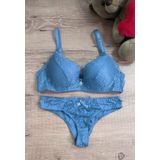 Conjunto Lingerie Com Calcinha Larguinha