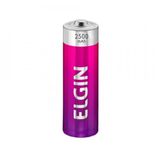 Pilha Recarregável Elgin AA 2500 mAh - 4 Unidades