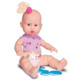 Boneca com Mecanismo Xixizinho Baby com Mamadeira Sid-Nyl 32-5 cm