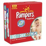 Fralda Descartável Pampers Supersec Pacotão EG 24 Unidades