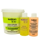 Creme Relaxante Salon Line Guanidina Tradicional Mild 215g