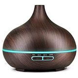 Umidificador De Ar Ultrassônico Difusor De Aromas Cor Escura