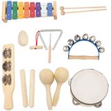 Instrumento Musical Musicube Conjunto Para Criança Bebê Criança Instrumento De Percussão De Madeira Brinquedos Musicais Brinquedos Xylophone Maracas