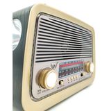 Rádio Retro Vintage Am Fm Sw Usb Mp3 Bluetooth - Bivolt