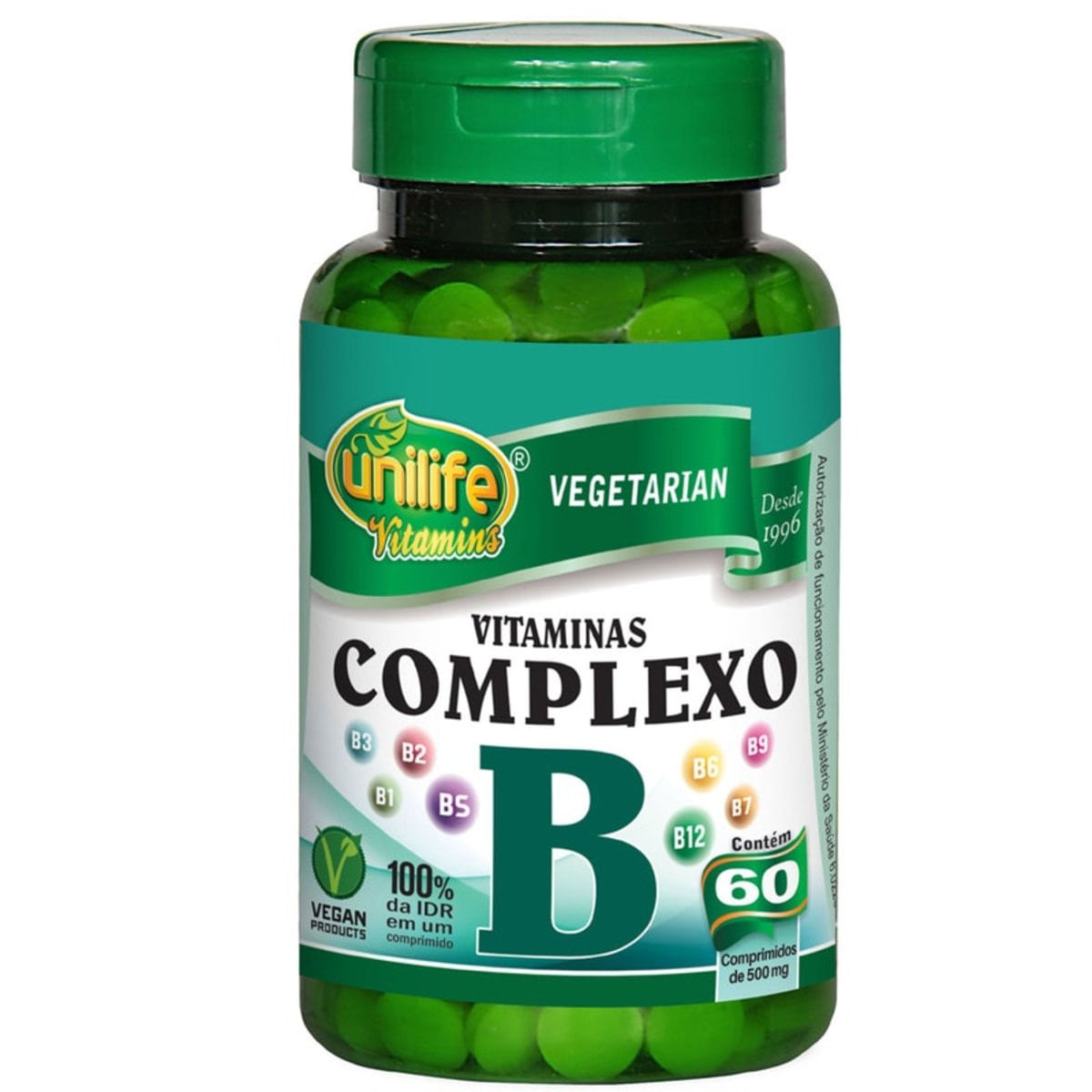 Complexo B 60 Capsulas 500mg Unilife - Carrefour - Carrefour