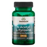 N Acetil L Tirosina 350 Mg Swanson 60 Cap