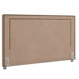 Cabeceira Cama Box Casal Queen 160cm Mali P02 Veludo Bege - Mpozenato