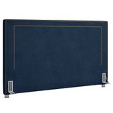 Cabeceira Cama Box Casal Queen 160cm Mali P02 Veludo Azul Marinho - Mpozenato