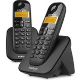 Telefone Sem Fio Digital Intelbras Ts 3112 com Ramal Adicional Preto