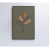 Quadro Abstrato Flores 4 80x120 Cm Tecido Canvas