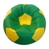 Puff Bola Super Corino Amarelo e Verde