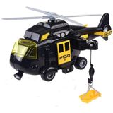 Helicóptero Militar Omgtoy, Brinquedo De Avião Da Força Aérea Com Luzes De Cesta Pendurada E Sons Para Crianças (preto)