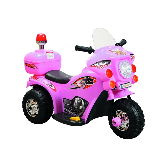 Mini Moto Elétrica Infantil Importway Police 6v