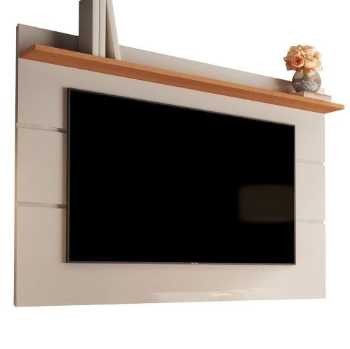 Painel Suspenso Flutuante Home Tv Até 65 Polegadas Prateleira Superior Vivare New 1.60