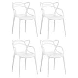 KIT - 4 x cadeiras Allegra - Branco