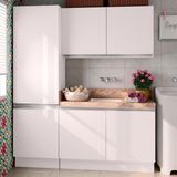 Kit Área De Serviço Madesa Acordes Glamy 100% MDF com Armário e Balcão
