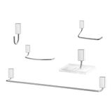 Kit De Acessórios Para Banheiro 5 Peças Lorenway 2000 C30