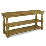 Aparador Mesa Console Para Sala De Estar Com Prateleiras Fiore 165x48 Oregon - Gran Belo