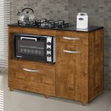 Balcão Cooktop 4 Bocas Violeta Basculante Rovere - kaiki Móveis