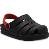 Sandalia Babuche Infantil Menino Menina Chinelo Leve 12.12 Cor:preto,tamanho:25/26