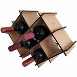 Adega De Mdf Cru Para Mesa Com 7 Nichos Suporte Porta Garrafas De Vinho Sulartes