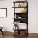 Estante Estilo Industrial 90cm com 6 Prateleiras 27809 Steel Quadra Artesano