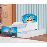 Mini Cama Infantil Com Auxiliar Pop Astro No Espaço