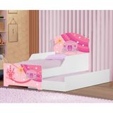 Mini Cama Infantil Com Auxiliar Pop Carruagem Rosa