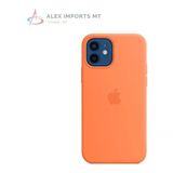 Capa De Silicone Para Iphone 12 - Laranja Case Barata