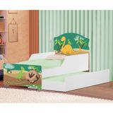 Mini Cama Infantil Com Auxiliar Pop Dino Nas Pedras