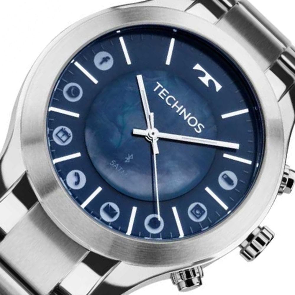 Relogio Feminino Technos Prata - 753af/1a