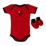 Kit Body E Pantufa Colorido Times De Futebol Torcida Baby