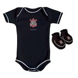 Kit Body E Pantufa Colorido Times De Futebol Torcida Baby