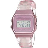 Relógio De Quartzo Casio Com Alça De Resina, Rosa, 20 (modelo: F-91ws-4cf)