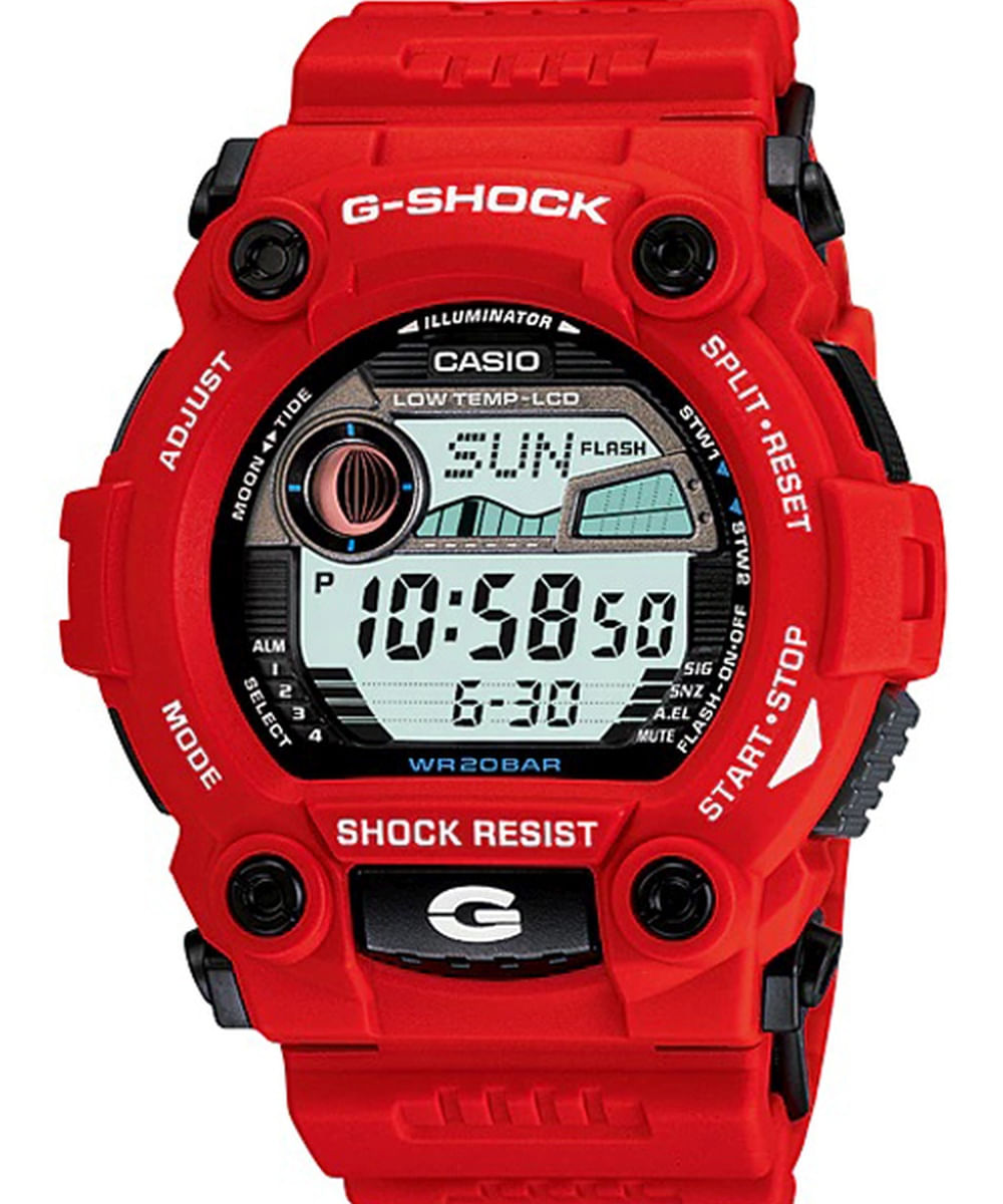 Relógio Casio G-shock Masculino Vermelho G-7900a-4dr