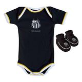 Kit Body E Pantufa Colorido Times De Futebol Torcida Baby