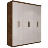 Roupeiro Casal Turquia Seis Portas Malbec Off White