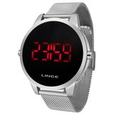 Relógio Masculino Lince Digital Mdm4586l Pxsx Aço Prata