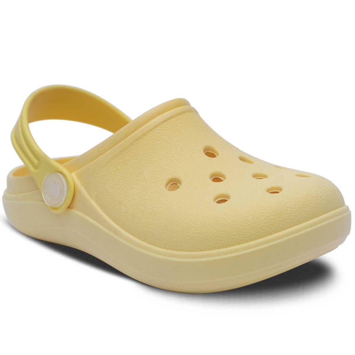 Sandalia Babuche Infantil Menino Menina Chinelo Leve 12.13 Cor:amarelo,tamanho:35/36