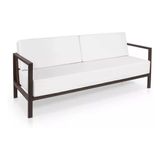 Sofa 2 Lugares De Aluminio Para Varanda Sacada Jardim