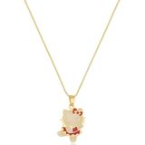 Colar Personalizado Hello Kitty Folheado Em Ouro 18k